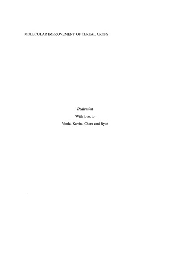 Molecular improvement of cereal crops