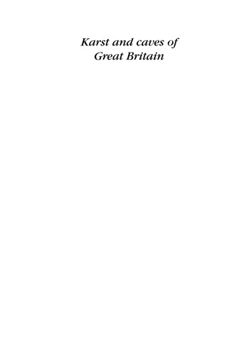 Karst and Caves of Great Britain