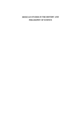 Mexican Studies in the History and Philosophy of Science