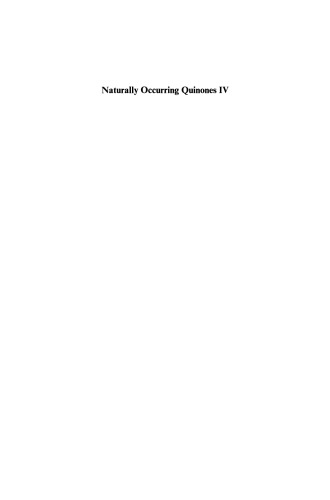 Naturally Occurring Quinones IV: Recent advances