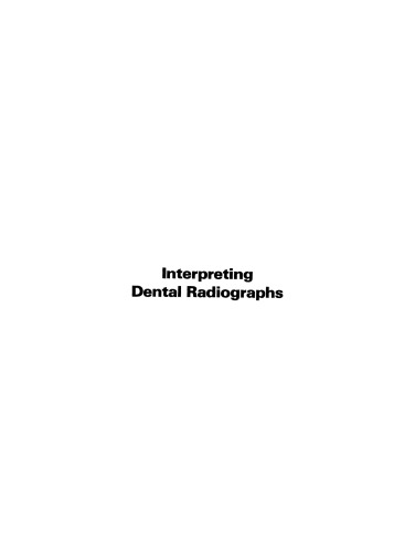 Interpreting Dental Radiographs