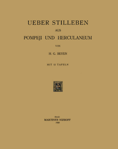 Ueber Stilleben aus Pompeji und Herculaneum