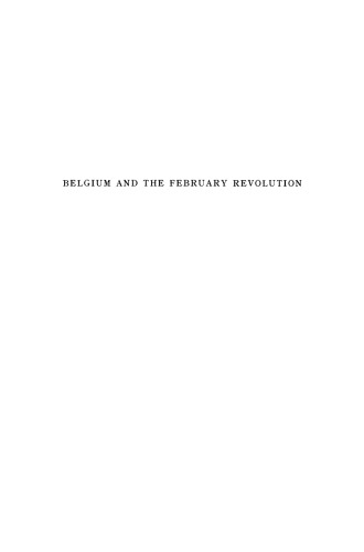 Belgium and the February Revolution