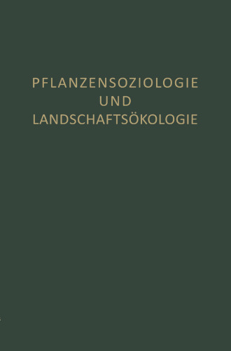 Pflanzensoziologie und Landschaftsokologie
