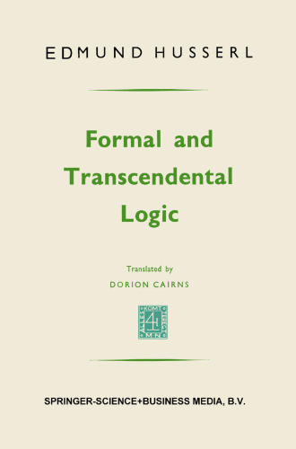 Formal and Transcendental Logic