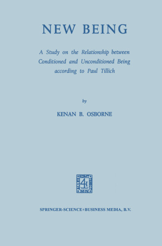 New Being: A Study on the Relationship between Conditioned and Unconditioned being According to Paul Tillich