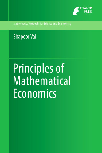 Principles of Mathematical Economics