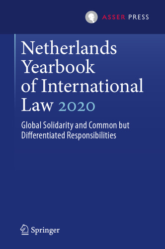 Netherlands Yearbook of International Law 2020: Global Solidarity and Common but Differentiated Responsibilities