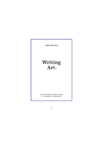 Writing Art