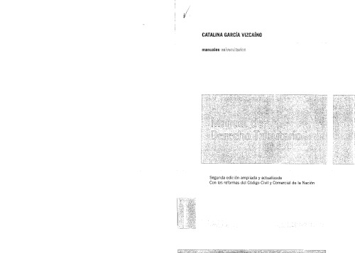 Manual de Derecho Tributario