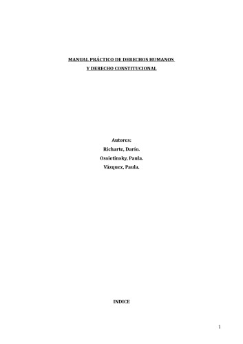 MANUAL DE DERECHOS HUMANOS Y DERECHO CONSTITUCIONAL