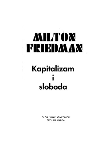 Kapitalizam i sloboda