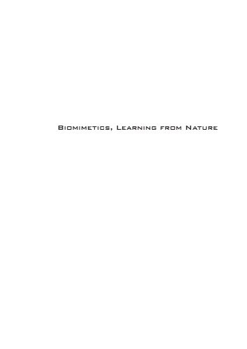 Biomimetics, learning from nature