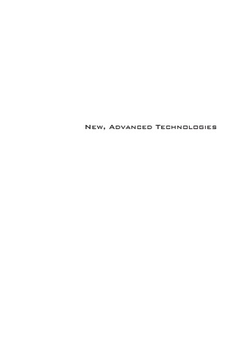 New, Advanced Technologies