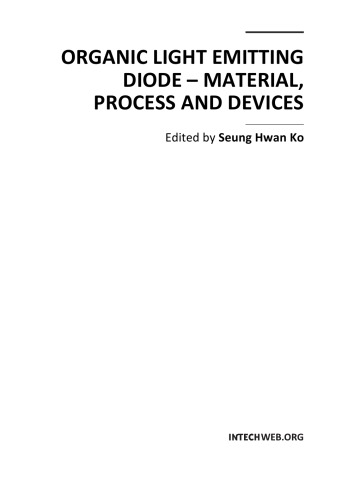 Organic LED - Material, Process and Devices [mtls sci]