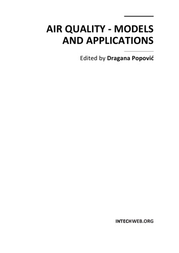 Air Quality - Models and Applications