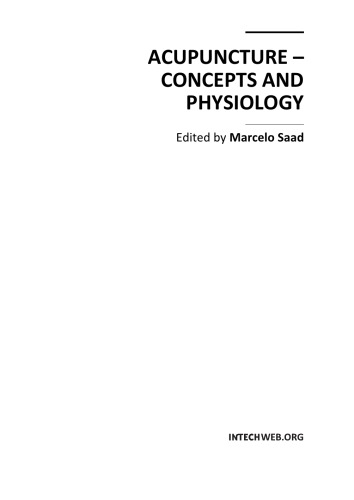 Acupuncture - Concepts and Physiology