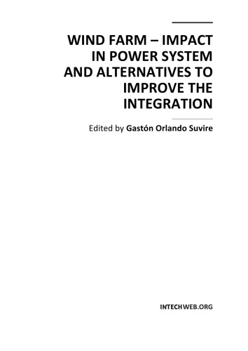 Wind Farm - Impact in Power System and Alternatives...
