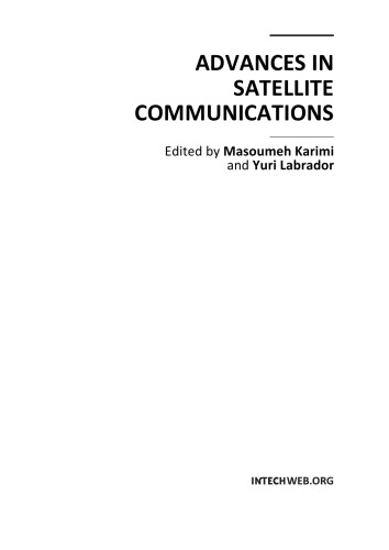 Advances in Satellite Communications
