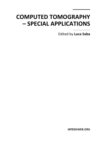 Computed Tomography - Special Applications