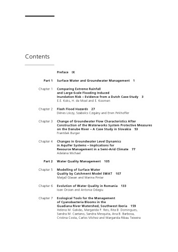Studies on water management issues