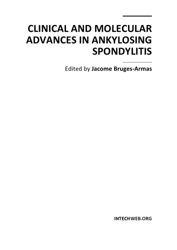 Clinical and Molecular Advs. in Ankylosing Spondylitis