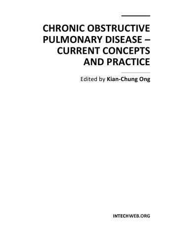 Chronic Obstructive Pulmonary Disease - Curr. Concepts and Practice