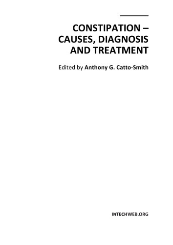 Constipation - Causes, Diagnosis and Treatment