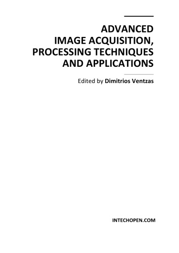 Advanced Image Acquisition, Processing Techniques, Applns,