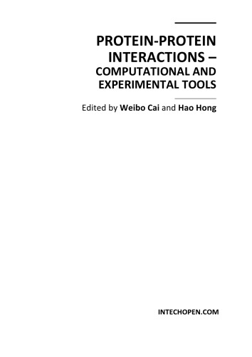 Protein-Protein Interactions - Computational, Experimental Tools
