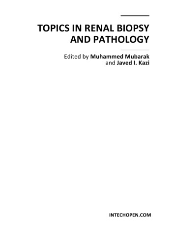Topics in Renal Biopsy and Pathology