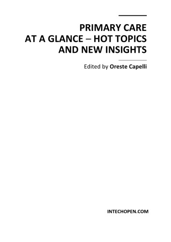 Primary Care at a Glance - Hot Topics, New Insights