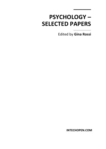Psychology : selected papers