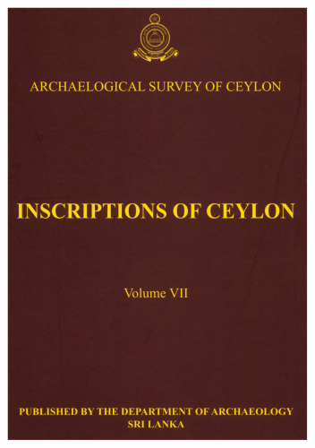 Inscriptions of Ceylon
