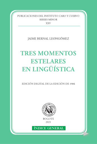 Tres momentos estelares en lingüística [1984]