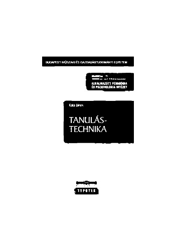 Tanulástechnika