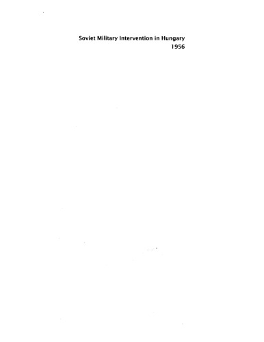 Soviet military intervention in Hungary, 1956