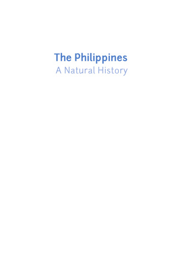 The Philippines: A Natural History