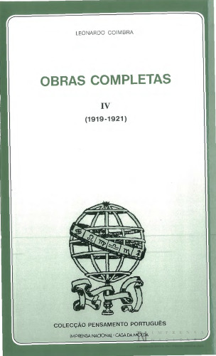 Obras Completas, Vol. IV — 1919–1921