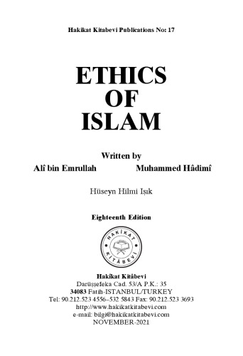 ETHICS OF ISLAM