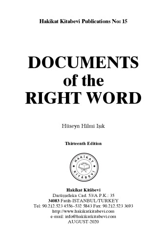 DOCUMENTS of the RIGHT WORD