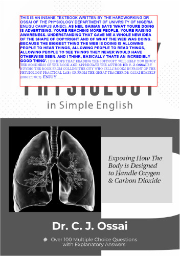 Dr C.J Ossai's Respiratory Physiology