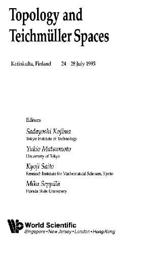 Topology and Teichmuller spaces: Katinkulta, Finland