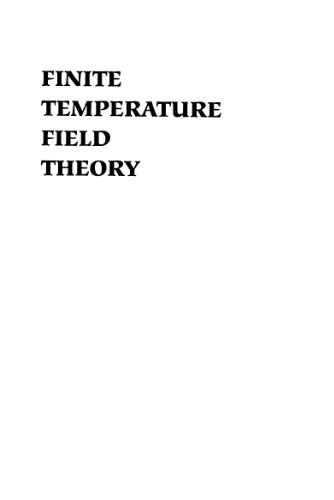 Finite temperature field theory
