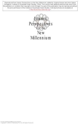 Islamic perspectives on the new millennium