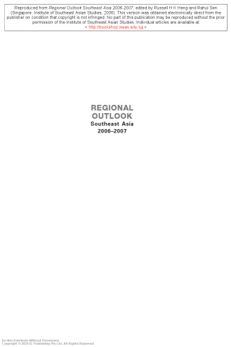 Regional outlook : Southeast Asia 2006-2007.