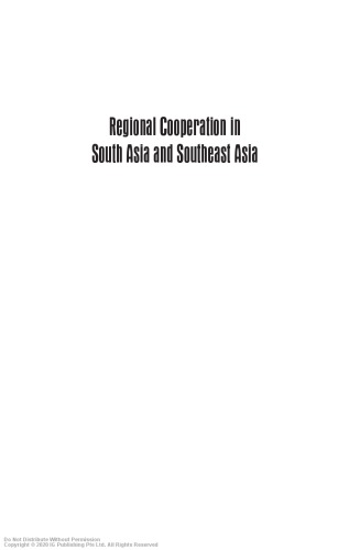 Regional cooperation in South Asia and Southeast Asia