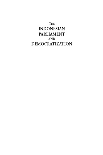 The Indonesian Parliament and Democratization