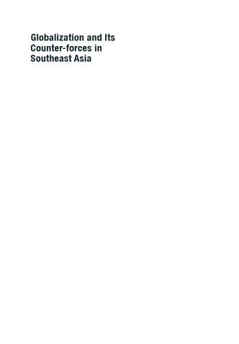 Globalization and Its Counter-forces in Southeast Asia