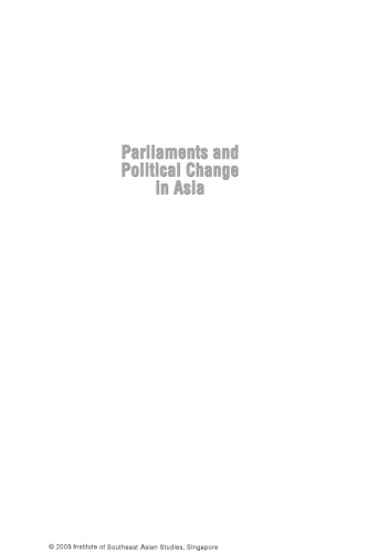 Parliaments and Political Change in Asia